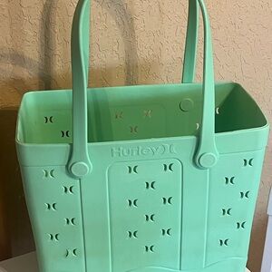 Hurley Eva Beach Tote Bag New With Tags 16”long, 13”high 8.5” Wide-Waterproof